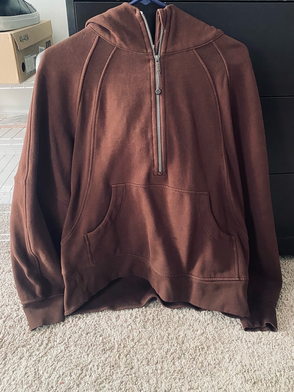 lululemon athletica Half-Zip Hooded Scuba